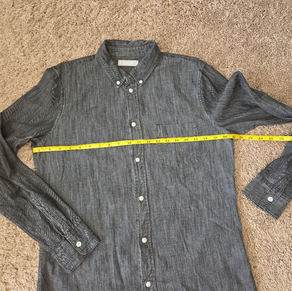 Everlane Men's Button Down Denim Shirt Size Medium - Picture 8 of 9